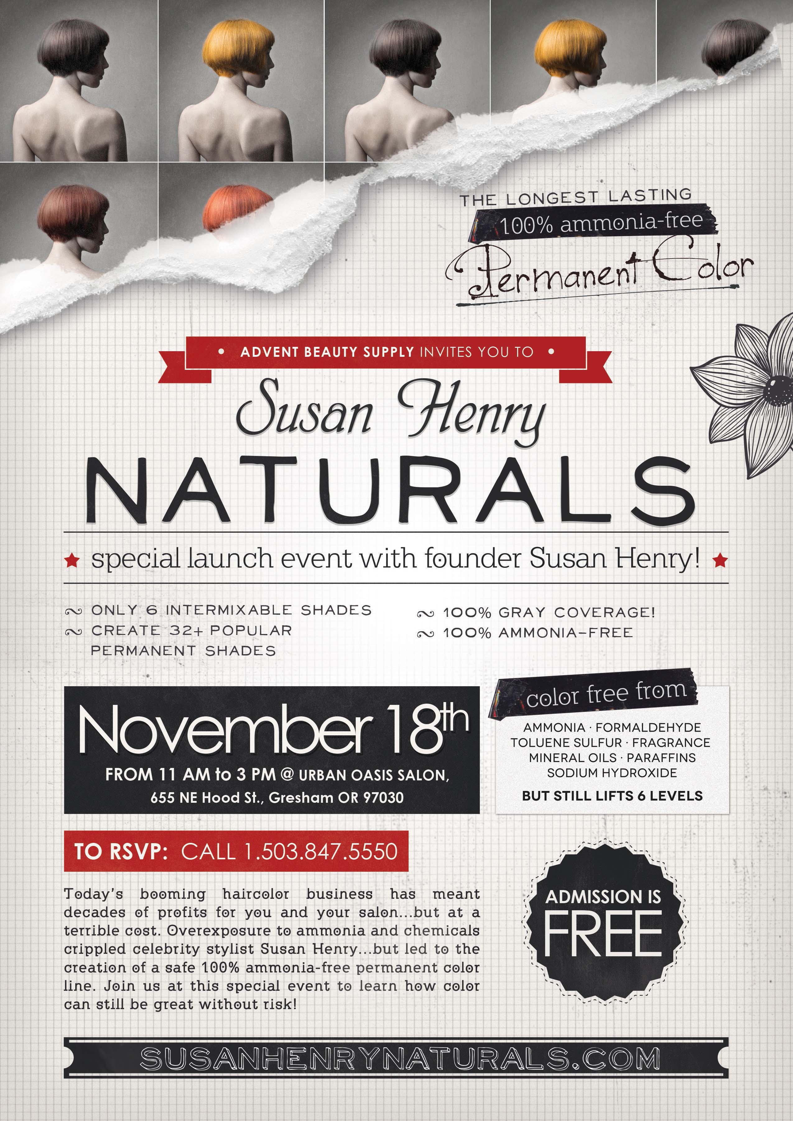 Susan Henry Naturals Class Flyer